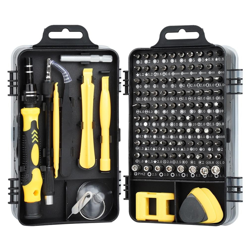 GOXAWEE 115-Piece Precision Screwdriver Set,with 98 Bits Magnetic Repair Tool Kit, for Home, DIY and Electronics