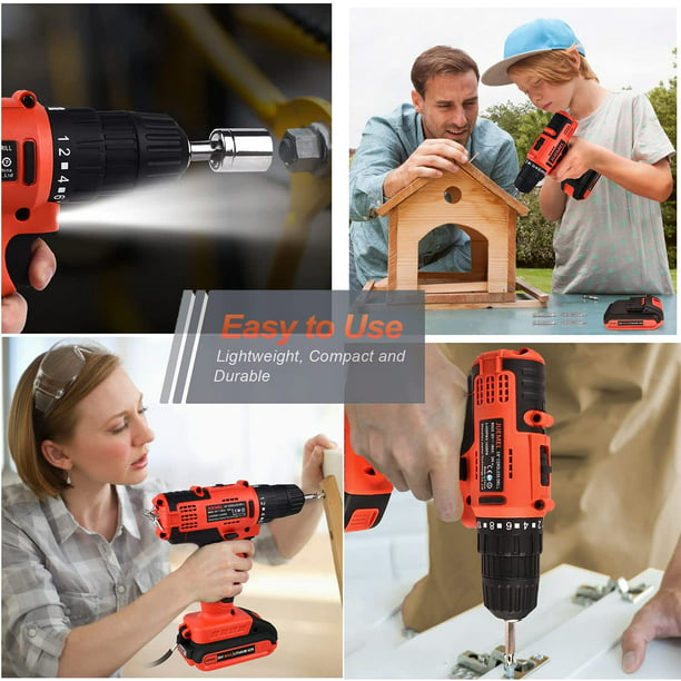 20V MAX Cordless Drill with 2 Batteries & Charger