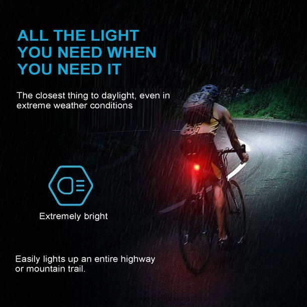 1000LM Bike Light with 4000mA Usb Rechargeable Bicycle Lights