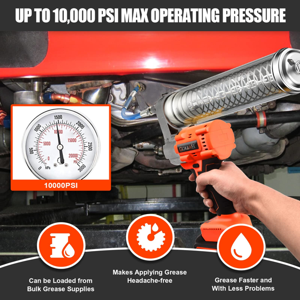 GOXAWEE Cordless Grease Gun with Brushless Motor