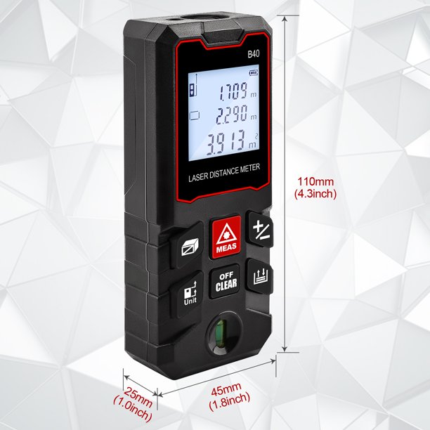 GOXAWEE Laser Measure, 328Ft Digital Laser Distance Meter with Bubble Levels