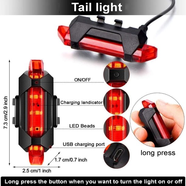 1000LM Bike Light with 4000mA Usb Rechargeable Bicycle Lights