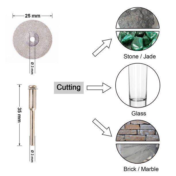 GOXAWEE 53Pcs Cutting Wheel Set