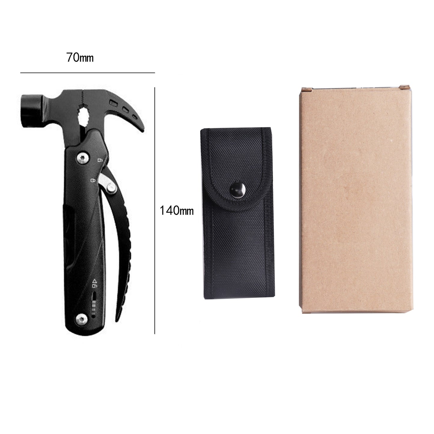 12-in-1 Multi-Tools Screwdriver, Knife, Bottle Opener, Pliers, Cutters, Hammer, Scale Scraping For Outdoor Hiking Camping